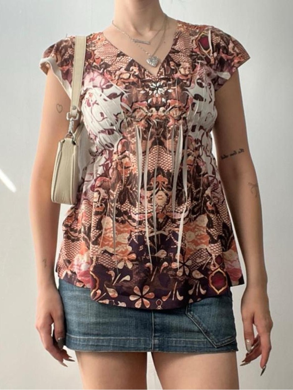 Size Small Patterned Tshirt